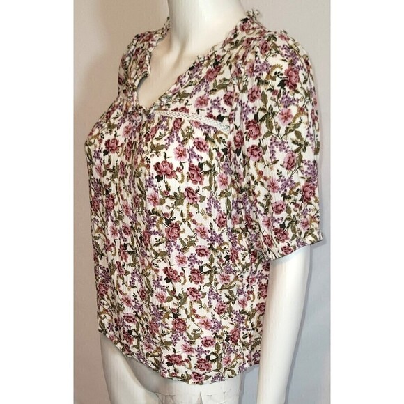 2 Knox Rose Floral Print Blouses - Size S - Picture 8 of 16